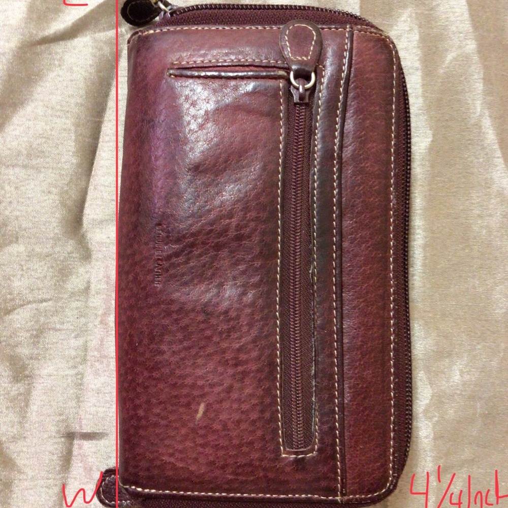 Clarks Women Red Leather Wallet